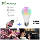 Беспроводная Bluetooth Смарт-лампа, светодиодная волшебная лампа 15 Вт RGB E27, меняющая цвет светильник лампочка для умного дома, светильник мая с IOS Android