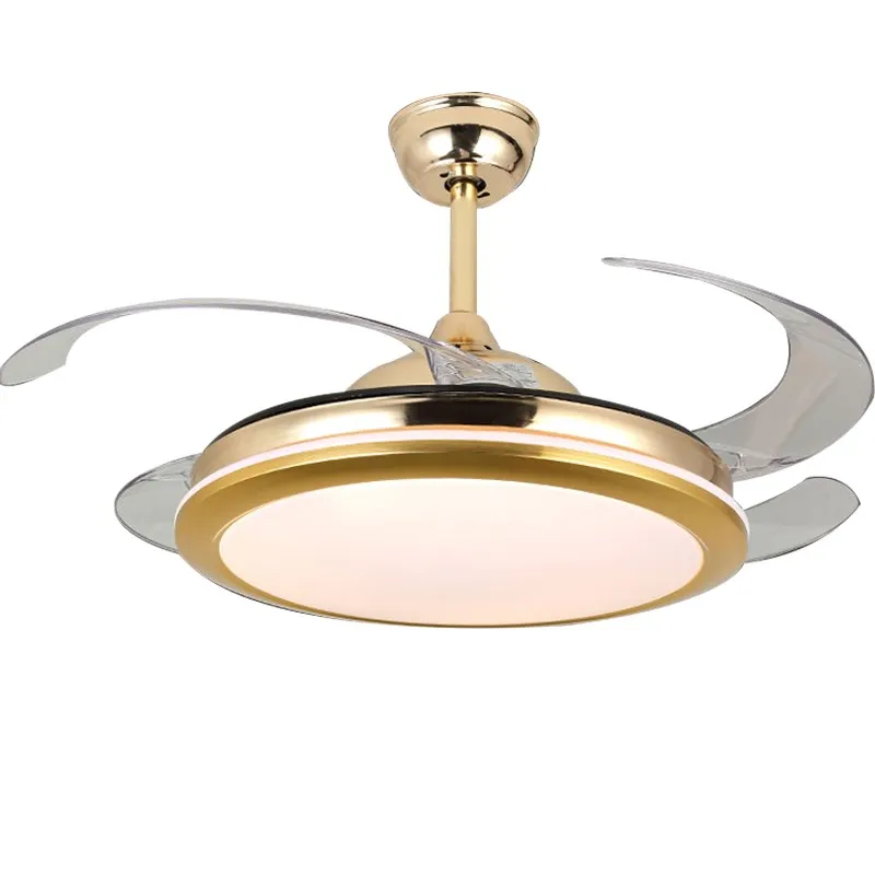 Современные потолочные светильники AOSONG невидимые лопасти вентилятора с