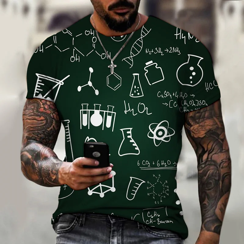 

Футболка с математической формулой 3DT, необычная забавная женская летняя новая футболка, мужской топ с изображением жука, мужские топы