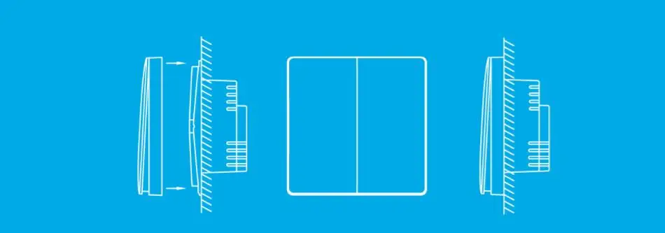 Умный переключатель Aqara, светильник с дистанционным управлением, ZiGBee, wifi, беспроводной ключ, настенный провод, нулевая линия, пожарный провод, переключатель, умный дом, работа
