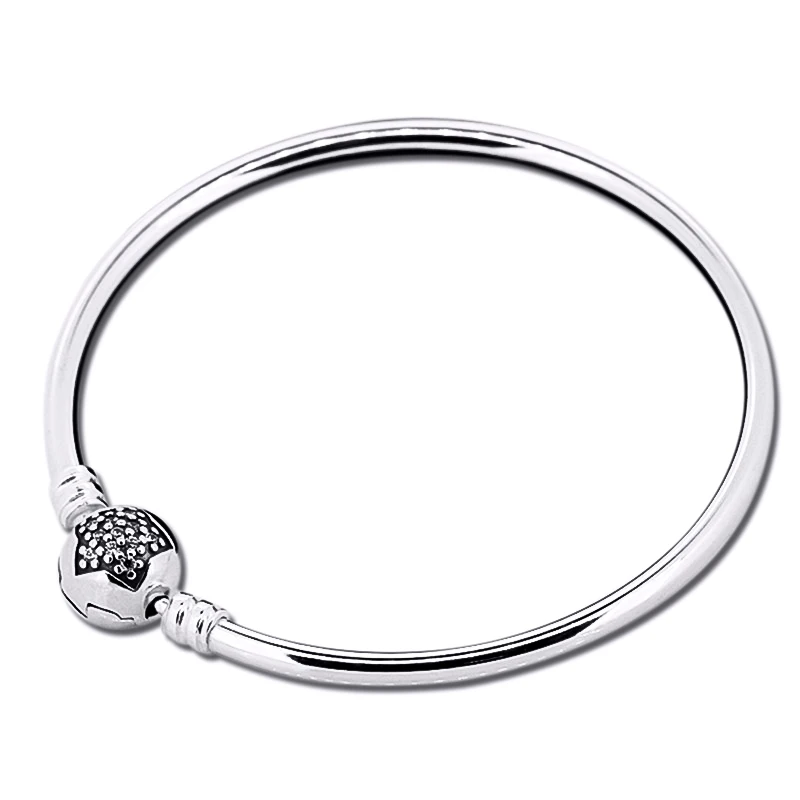 

Moments Star Bangles with Clear Cubic Zirconia 100% Authentic 925 Sterling Silver Jewelry Free Shipping
