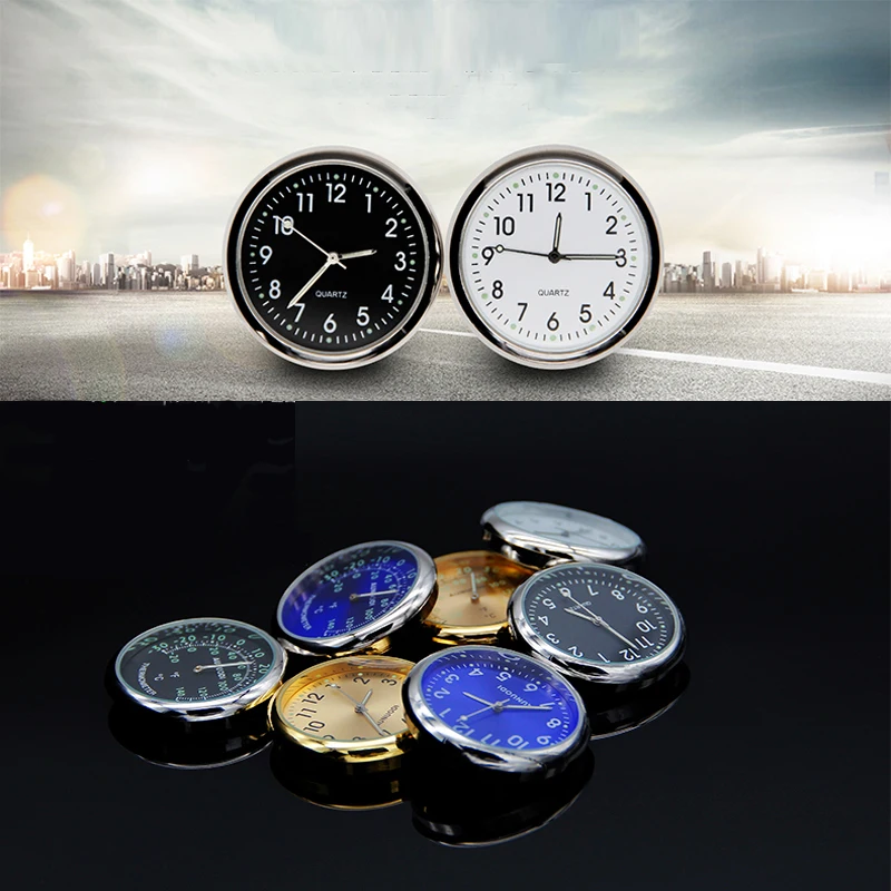 Автомобильный орнамент креативные светящиеся часы термометр модный интерьер