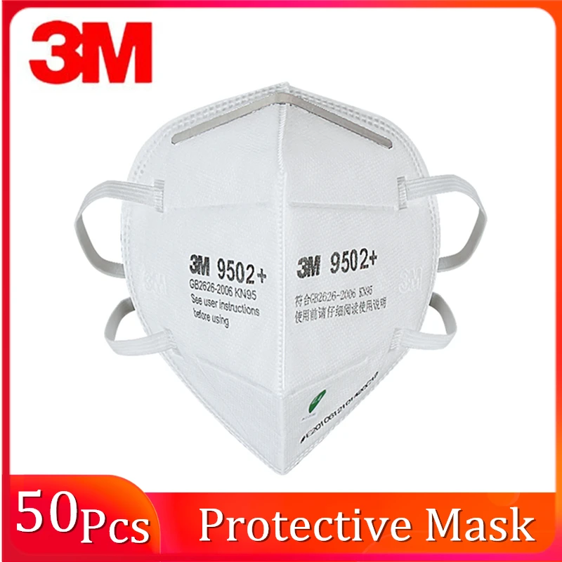 Оригинальная респираторная маска 3M KN95 FFP2 9502 + Защитная фильтр PM2.5 FFP2Mask защитные