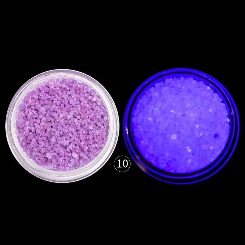 

9Pc Fluorescent Bright Glow In Dark Sand Powder Resin Pigment Kit Jewelry Making