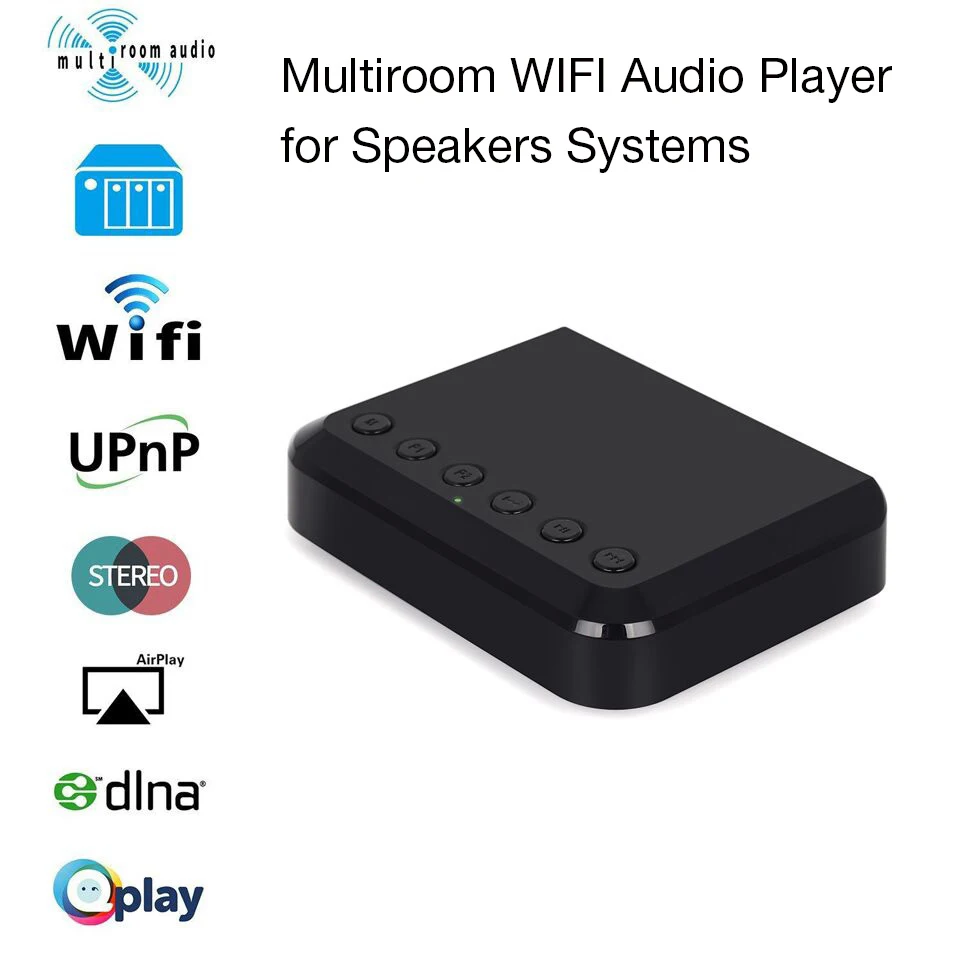 Беспроводной Wi-Fi аудиоприемник WR320 для Airplay Spotify DLNA NAS многокомнатный звуковой
