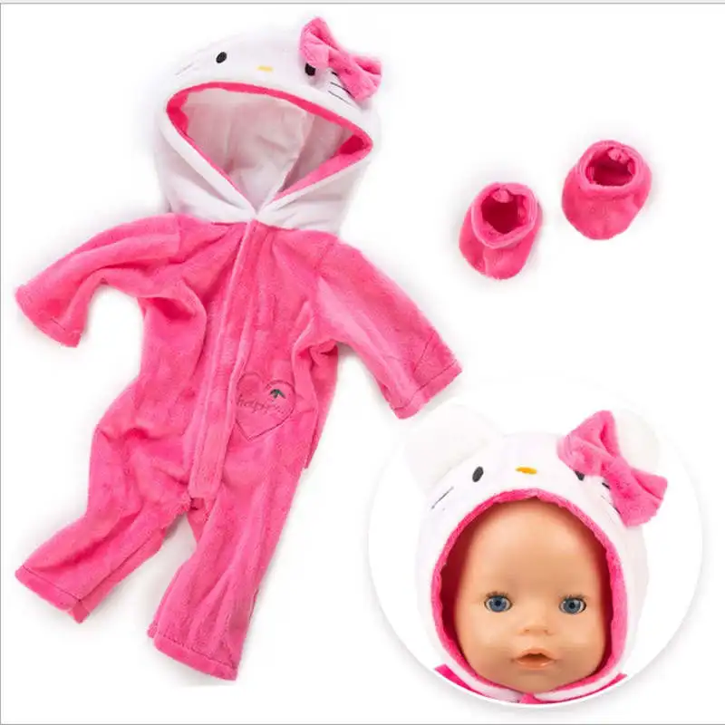 

Fit 18 inch 43cm Doll Clothes Born Baby Unicorn Kitten and Pony Doll Clothes Suit For Baby Birthday Festival Gift