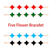 2021 fashion trend five flower bracelet s925 christmas gift holiday gift valentines day gift