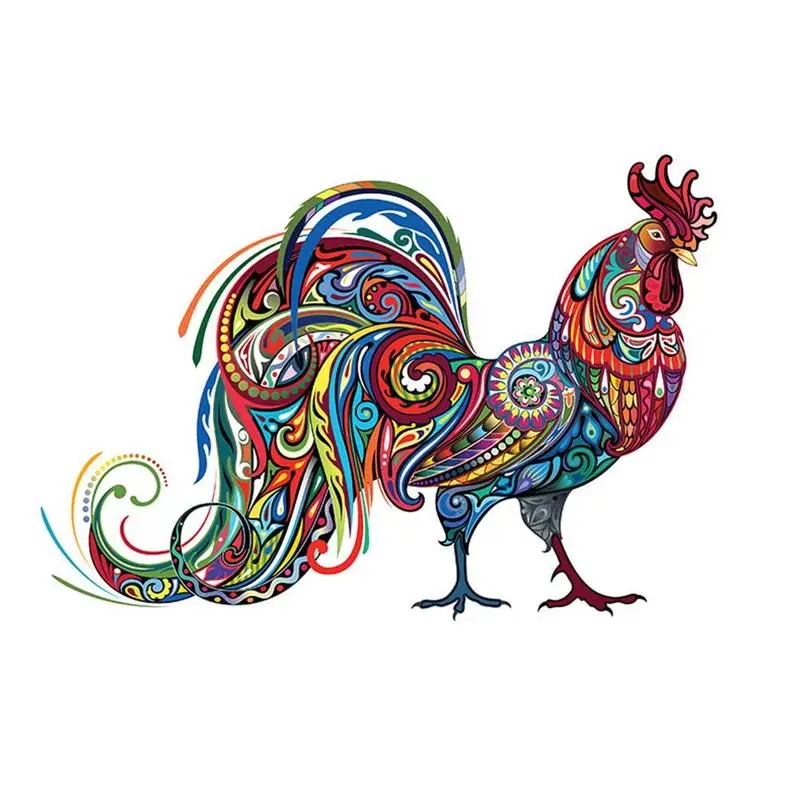 

Artistic Animal Wooden Puzzle Bull Cat Owl Cock Wooden Jigsaw Puzzle Wood Jigsaw Puzzle Educational Toys For Kids Adults