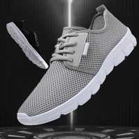 2021 mens summer new casual shoes woman lightweight large size outdoor sports shoes beach shoes couple mesh 48 yards 47 gray