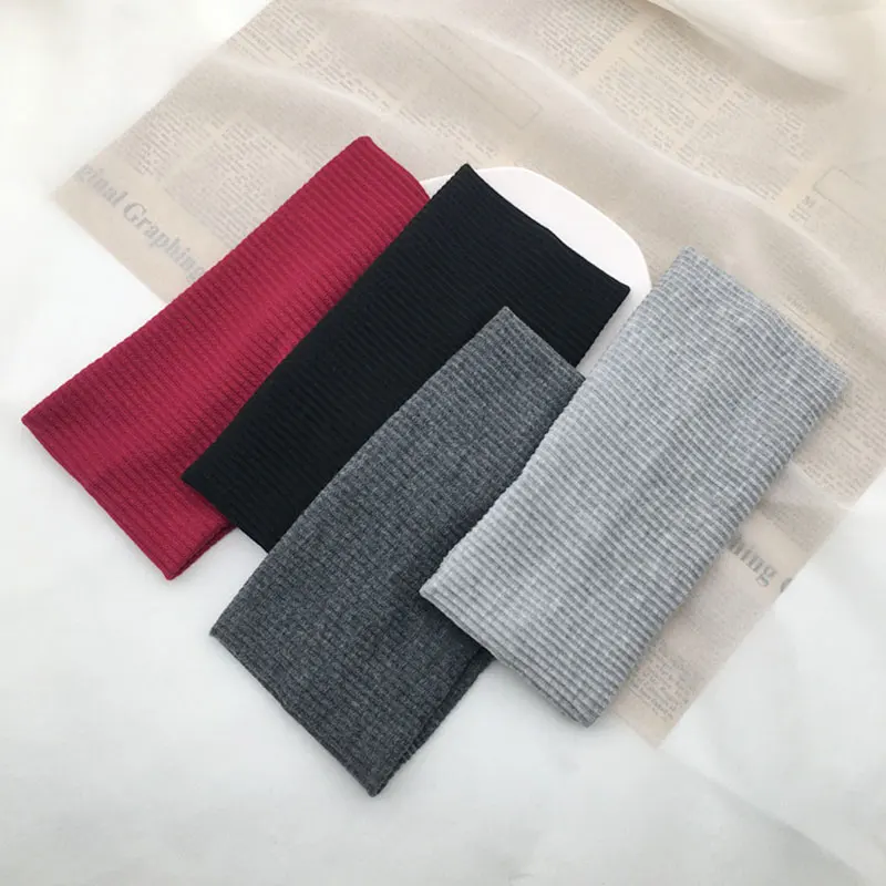 

Stretch Knitted Headband Fashion Casual Women Hair Accessories Cotton Elastic sports Solid Color Hair Bands elegent Headband