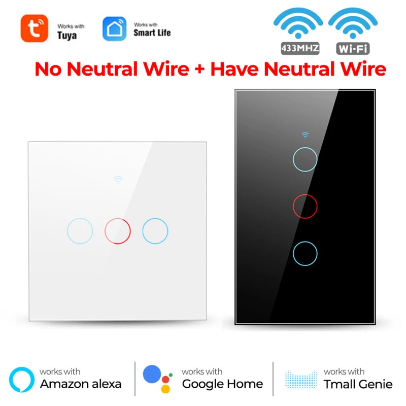 

Умный светильник ель Tuya с сенсорной панелью и Wi-Fi, 433 МГц