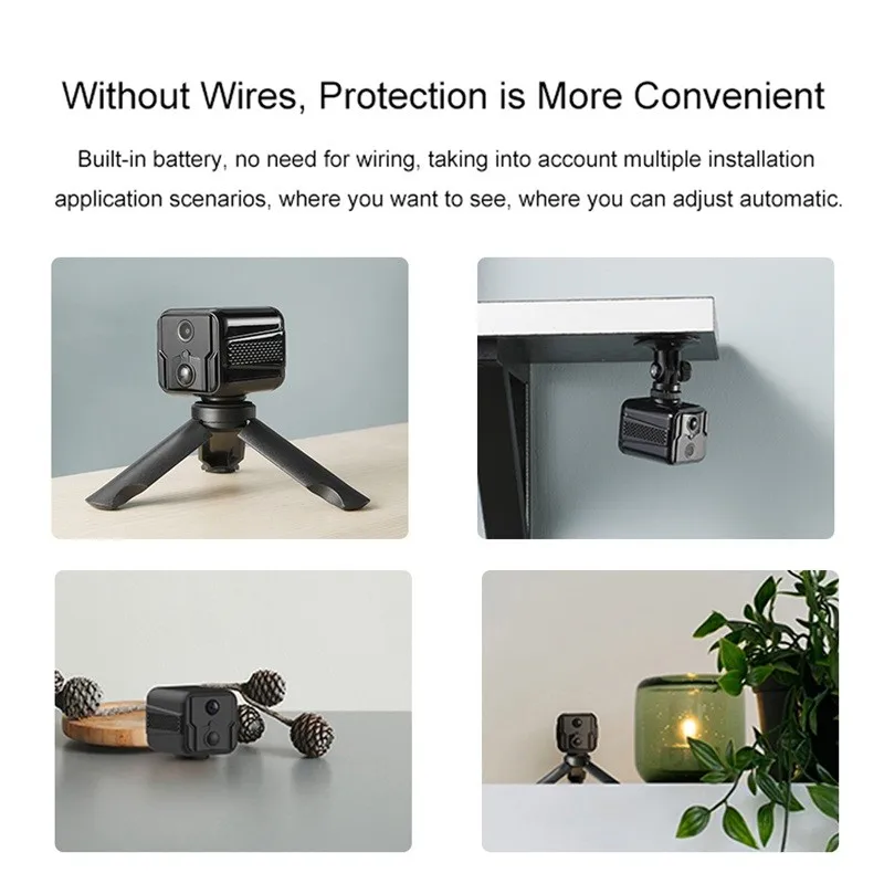 

T9 1080p Camera HD Home Security Smart Webcamera Wifi Mini Camcorders Cloud Storage Low Power Consumption Sports Action Camera