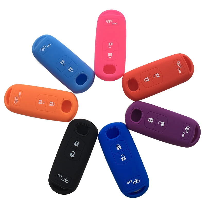 

Key Cover Silicone Shell for Mazda CX5 CX-5 Key Case for Mazda 2 3 5 6 CX-3 M2 M3 M5 M6 Car Key Case Protection Smart Holder Fob
