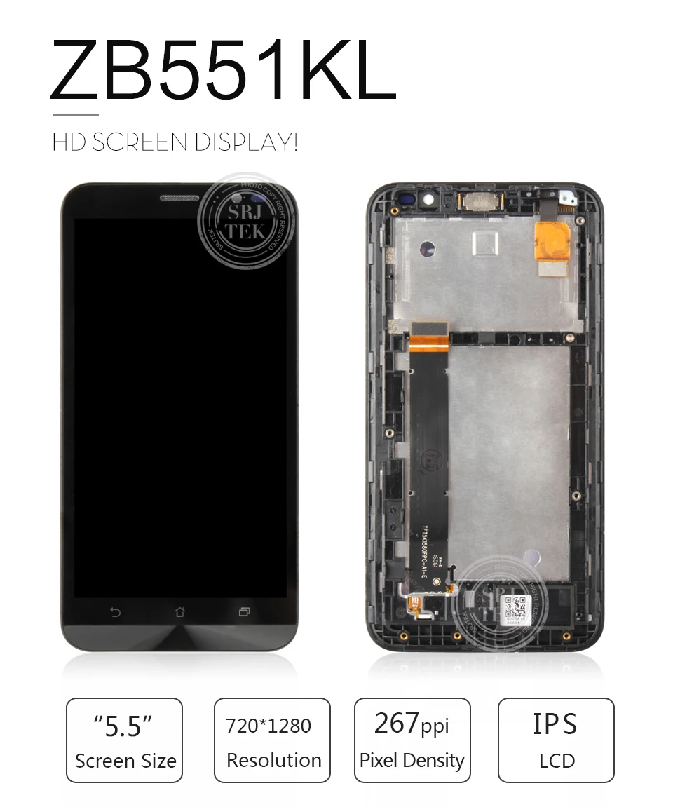 5," для Asus Zenfone GO tv ZB551KL X013D ЖК-дисплей панель сенсорный экран дигитайзер стекло сенсор сборка Новинка
