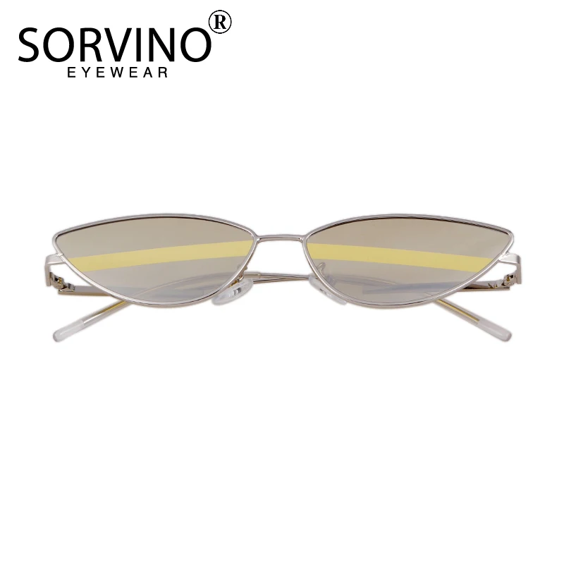 Мужские и женские треугольные очки SORVINO двухцветные солнцезащитные кошачий глаз