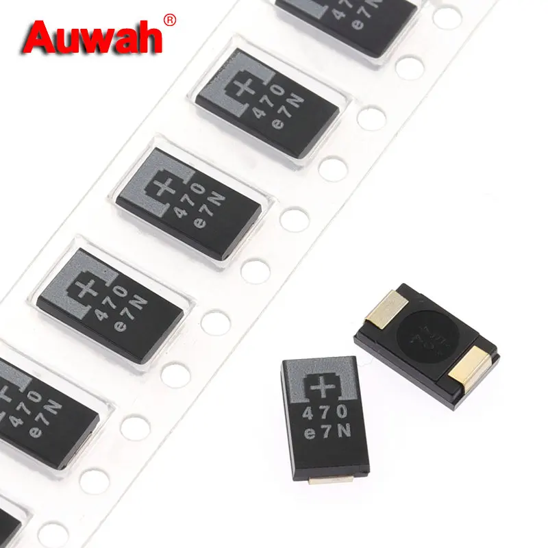 5pcs 2.5V 470uF 2R5TPE470M7 470M9 470MI 470MF 470MC 7343 SMD Polymer Tantalum Capacitors POSCAP Type D Ultra-Thin Low ESR New - купить по