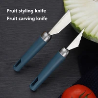 stainless steel fruit carving knife vegetable and fruit gadgets watermelon fruit bowl carved tools kitchen melon accessories