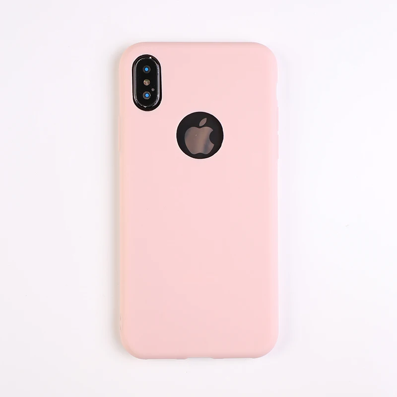 Новые простые чехлы для телефонов iPhone 6s 7 8 Plus X XS MAX XR одноцветные Чехлы ярких