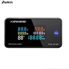 Цифровой амперметр, вольтметр-Амперметр 6 в 1, KWS-AC300 В переменного тока, 220 В, 50 В  110 В, 100А, ватт, кВтч, амперметр температуры, 300