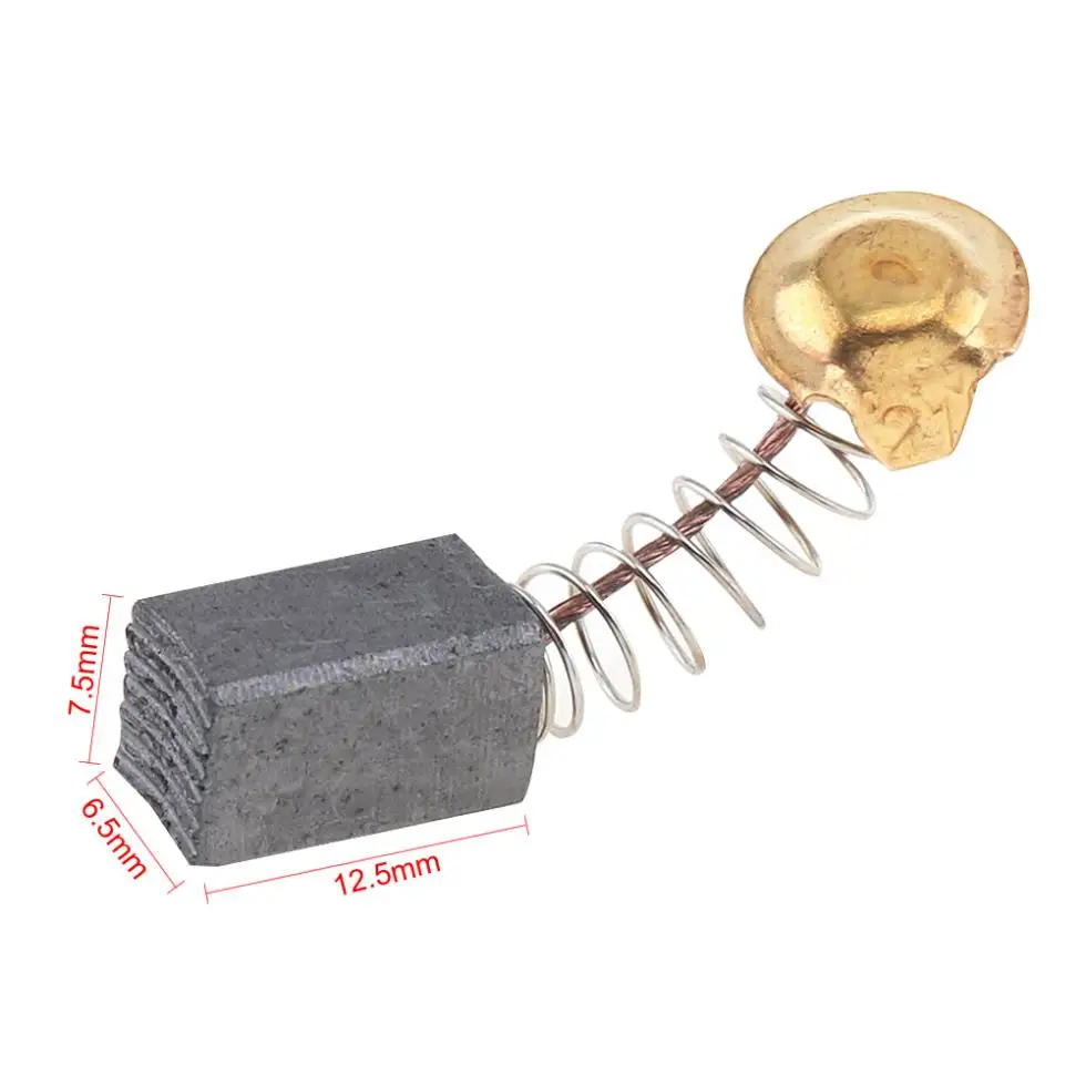 10 шт. черные мини Углеродные щетки двигателя запасные части с 20 мм пружиной и