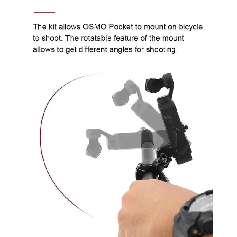 OSMO Pocket 2 Bicycle Motorcycle Body Expansion Fixed Bracket Bicycle Camera Holder DJI Pocket 2 Expansion Accessories
