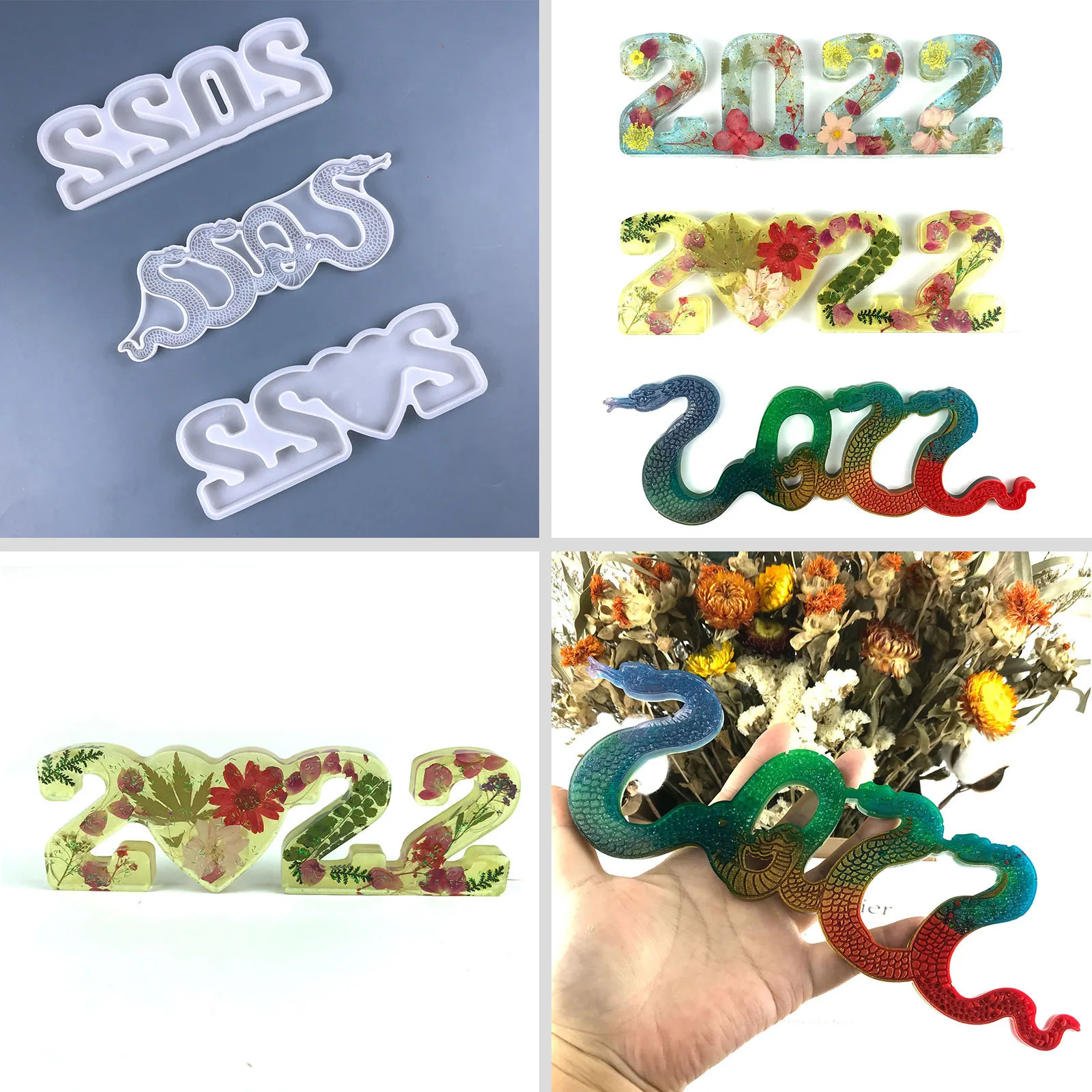 

2022 цифровая деталь «сделай сам» Любовь три размера маятниковый стол в форме змеи настольное украшение силиконовая форма