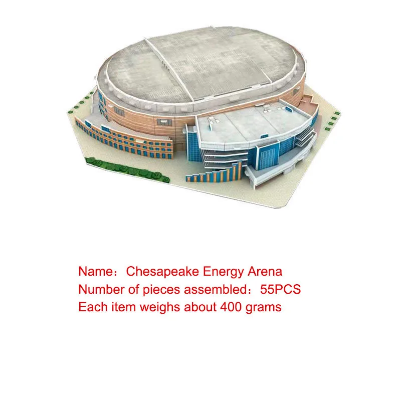 

3D jigsaw puzzle football field football building stadium children's DIY assembly toys