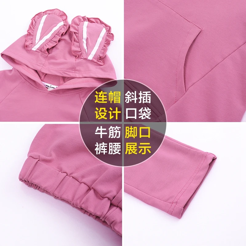 

New Arrive Children Clothing Sets Costumes For Kids Sport Suits Hoodies+Pants Tracksuit Sets Cute Cartoon Baby Girls Clothes