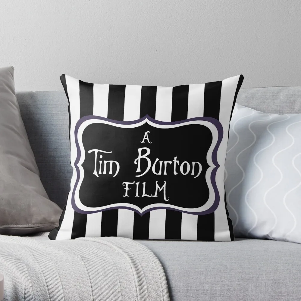 

A Tim Burton Film Throw Pillow Pillow Case Polyester Home Decora Pillowcases Throw Pillow Case kussensloop almohada poszewka