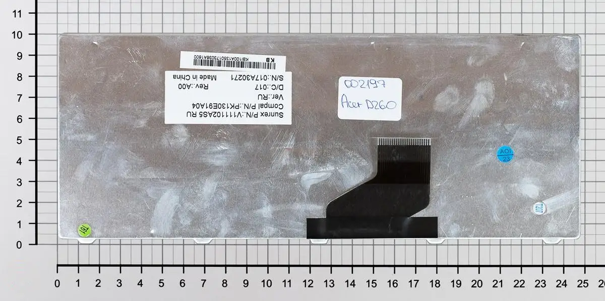 Клавиатура для Acer Aspire One 521 532H AO532H D255 D257 D260 D270 Gateway LT21 series p/n: PK130E91A04 V111102AS3 V11 |