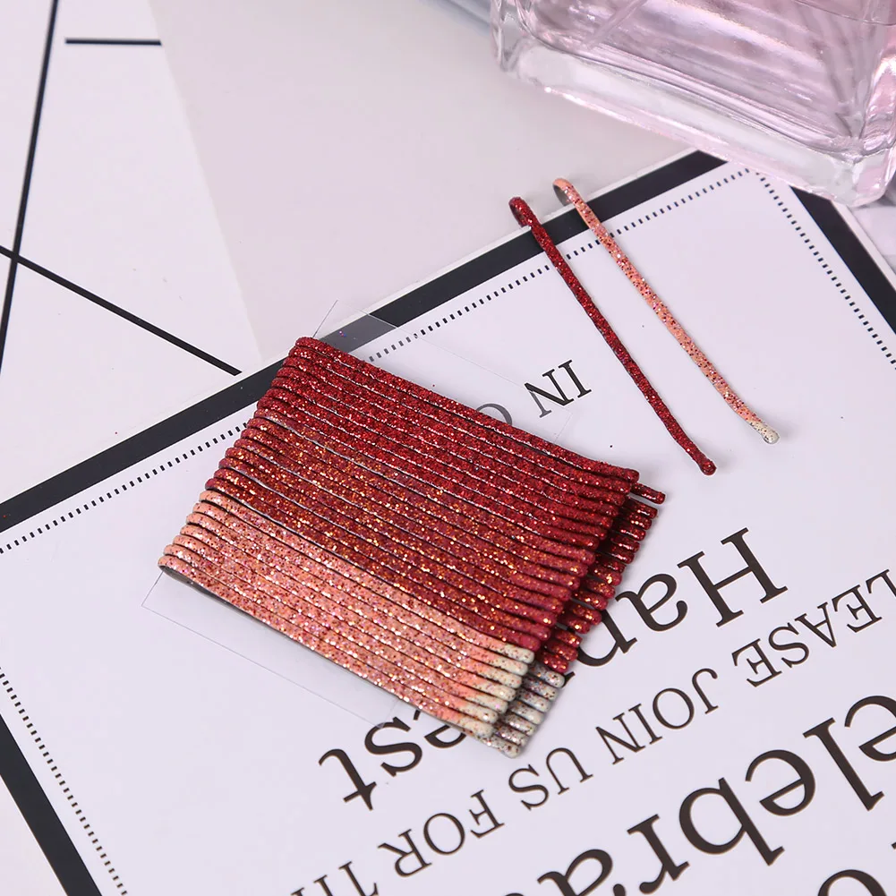 

24pcs Metal Hair Clips for Wedding Girls Hairpins Fashion Barrette Curly Wavy Grips Hairstyle Bobby Pin Hair Styling Accessories