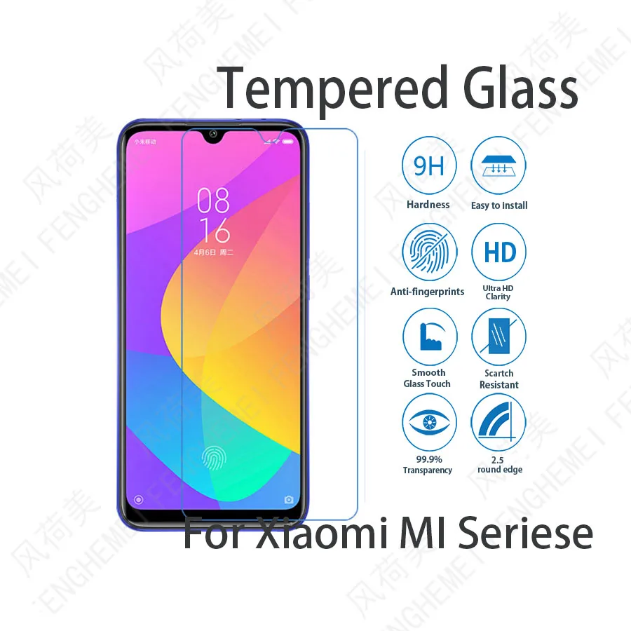 Закаленное стекло 3 шт./лот FENGHEIMEI для Xiaomi MI CC9 Pro CC9E A1 A2 A3 Lite Pocophone F1 Poco F2 X2 защита |