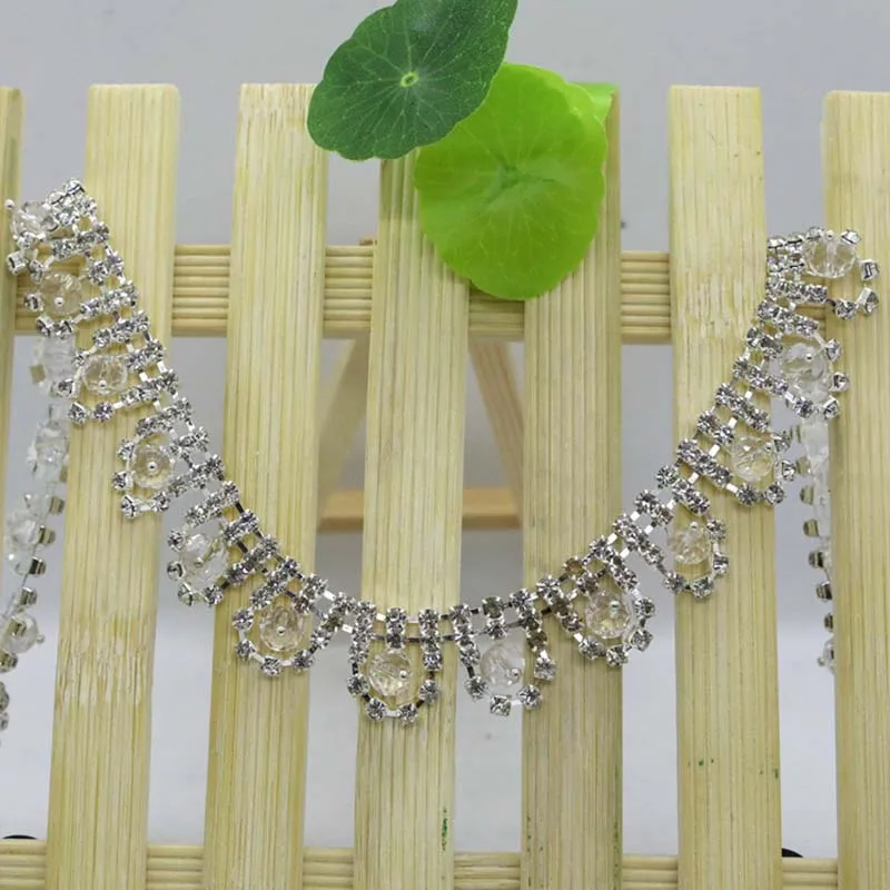 

10 ярдов, украшения Стразы для украшения одежды, черные, белые