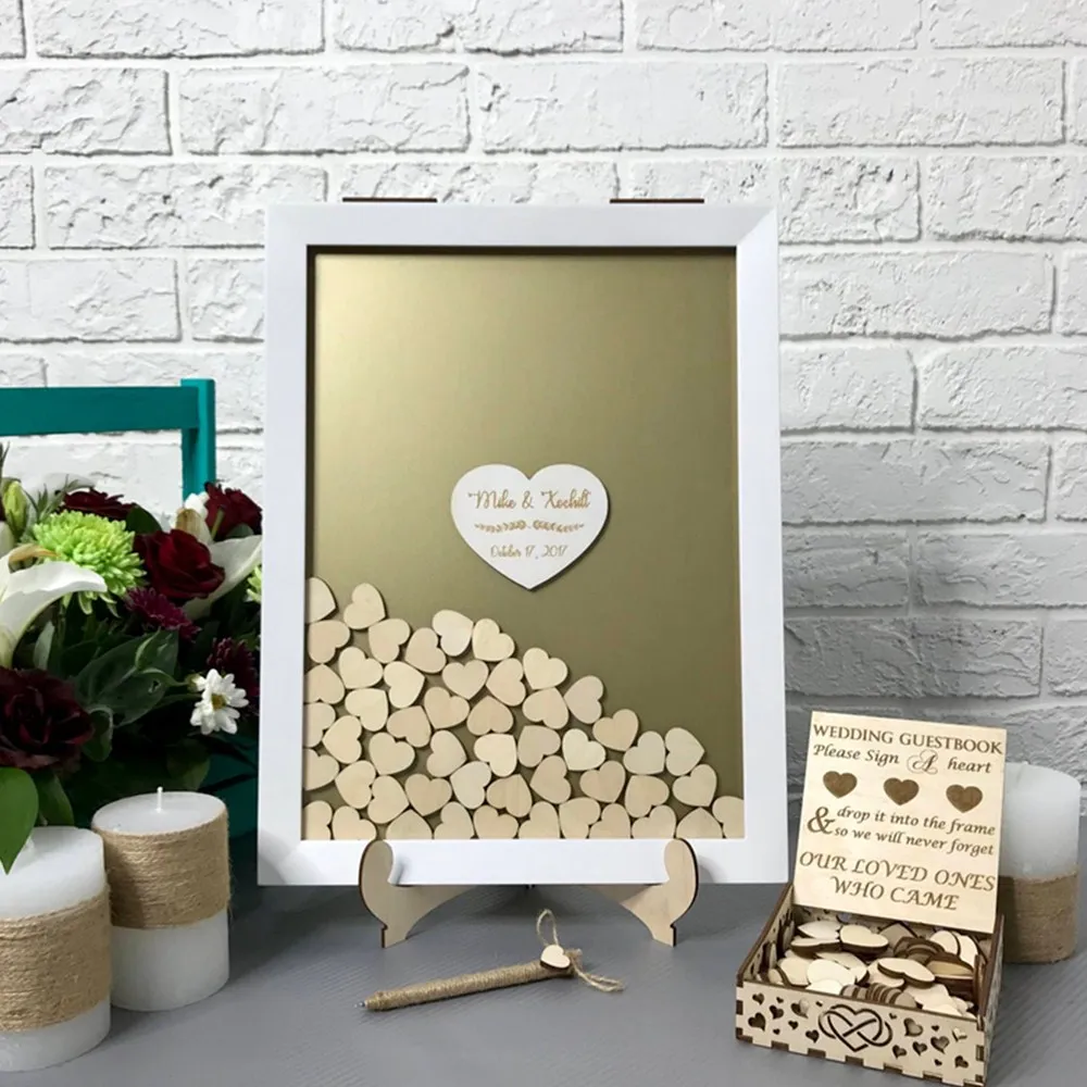 Индивидуальная элегантная деревянная Гостевая книга Corlour альтернатива