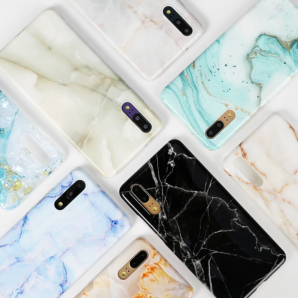 Чехол для телефона LOVECOM для huawei mate 30 20 Pro Lite P30 P20 Pro Lite Nova 4 3 3e винтажная мягкая задняя крышка IMD с треснутым мрамором