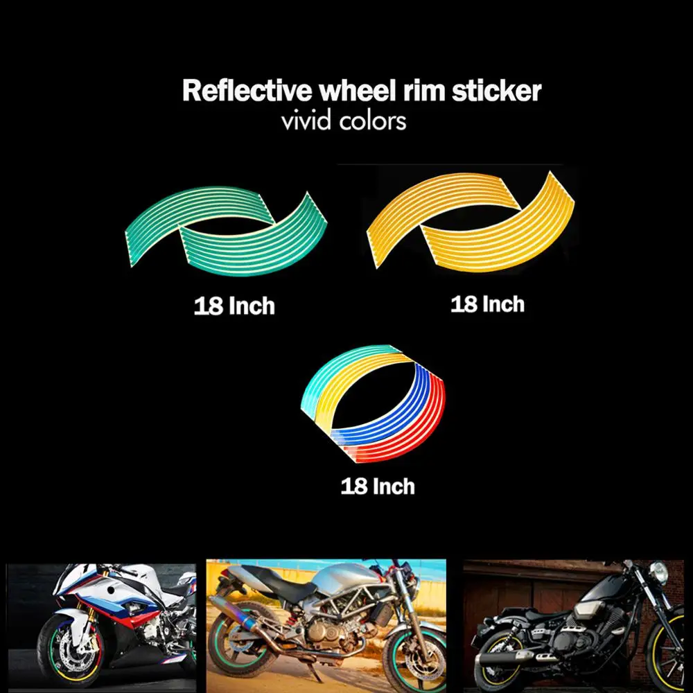 18 ''светоотражающий для мотокросса наклейка на мотоцикл For18 дюймов