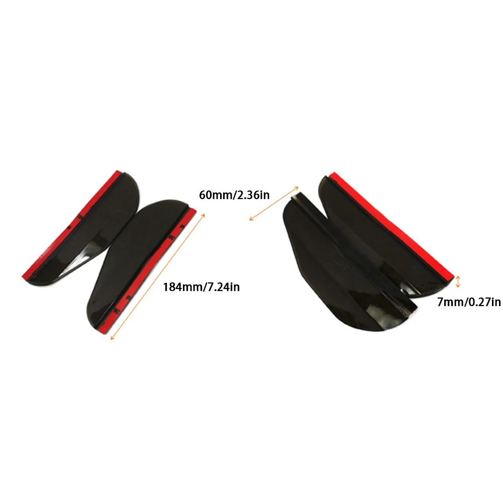 2Pcs Car Rear View Mirror Anti Rain Visor Snow Guard Weather Shield Rearview Eyebrow Accessories |