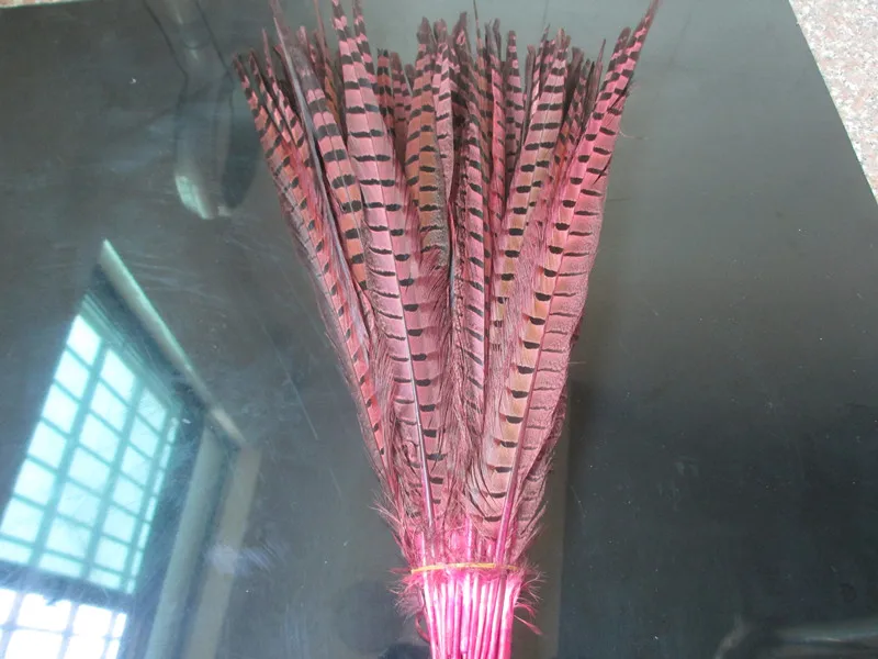 Оптом 50 шт./лот красивые розовые куриные хвосты перья до 55 см 20-22 дюйма Бесплатная