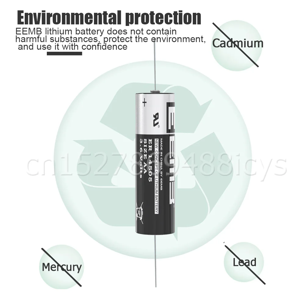 1 шт. EEMB ER14505 LS14500 3 6 В 2400 мАч AA литиевая батарея LR6 R6P для счетчика воды IC карта GPS Camer
