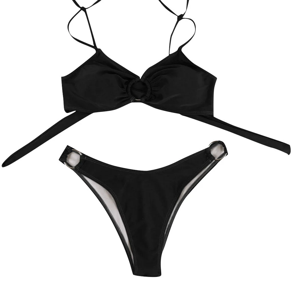 Лидер продаж летний женский купальник бандажный комплект бикини пуш-ап