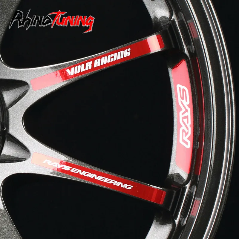 Комплект из 4 предметов Rays Volk Racing Car колесных дисков Стикеры для TE37 SL CE28 GramLights Авто колеса этикетка для укладки волос