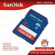 Оригинальная sd-карта SanDisk, 32 ГБ, 16 ГБ, 8 ГБ, 4 Гб, C4, SDHC, карта памяти класса 4, карта памяти для камеры, карта SD, официальная проверка