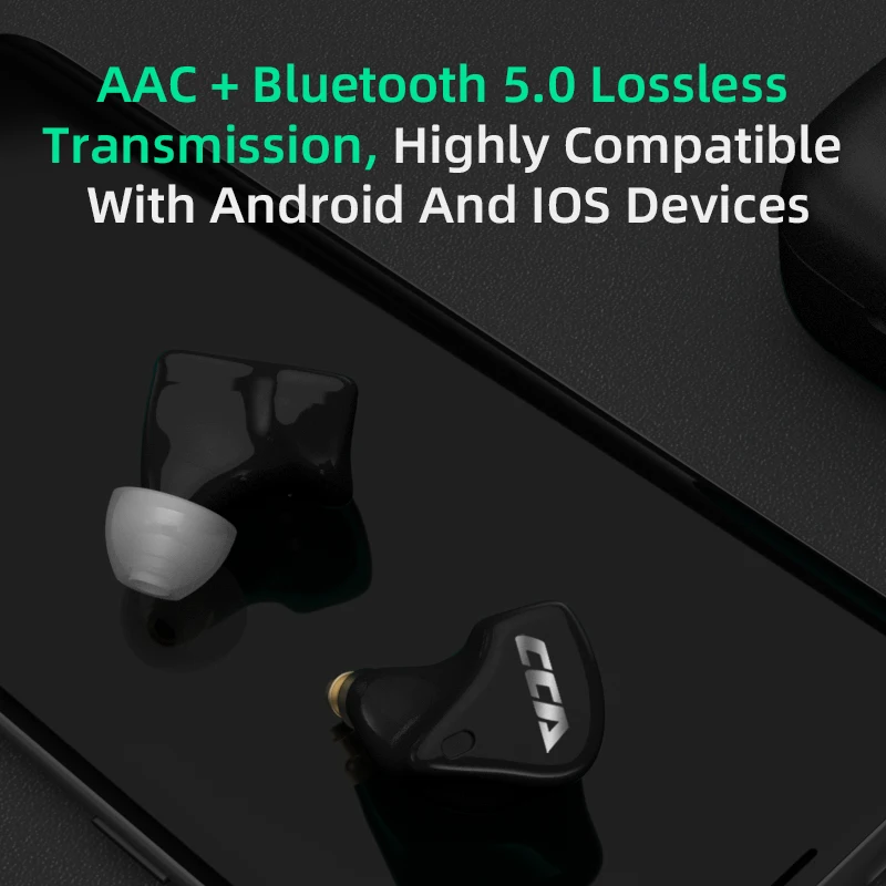 CCA CX10 1DD + 4BA TWS Bluetooth 5 0 гарнитура с сенсорным управлением HIFI 10 блок Гибридный