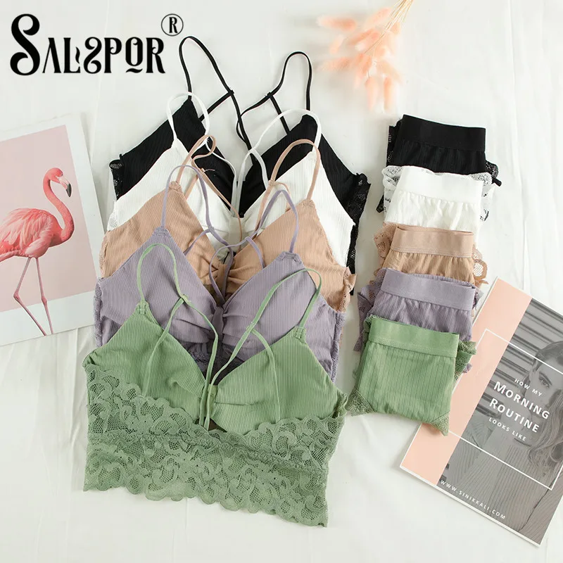 Комплект кружевного нижнего белья SALSPOR сексуальное дышащее нижнее белье без