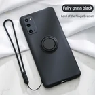 Силиконовый чехол с магнитным кольцом-держателем для Samsung Galaxy S21 Ultra S20 FE S10 Plus Note 20 A70 A50