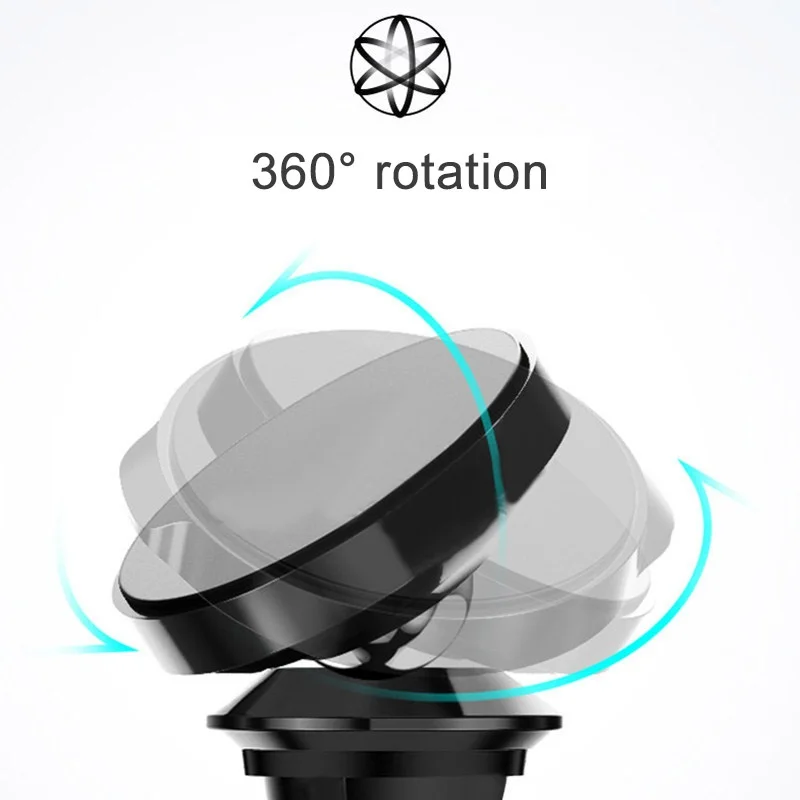 Universal Car Phone Holder 360 Degree Magnetic Air Vent Mount Mobile Smartphone Stand Magnet Support Cell Cellphone in Car GPS