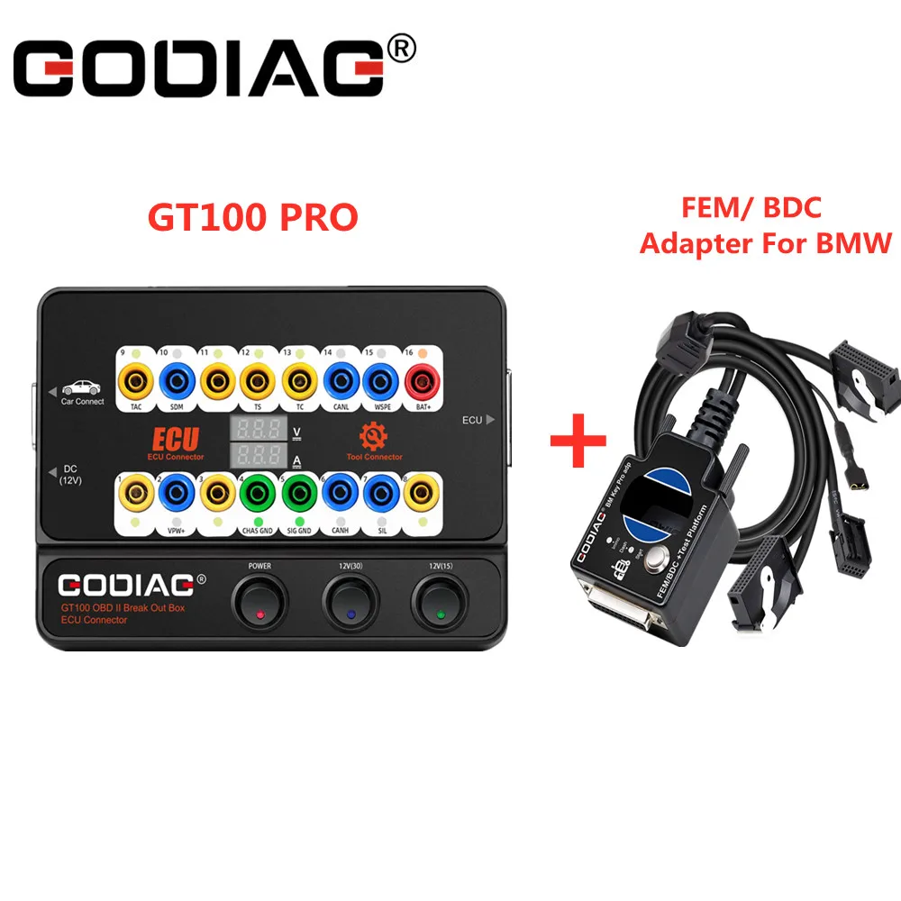 GODIAG GT100 PRO Test Platform with Electronic Current Display OBD II Break Out Box Get Free Gift FEM/ BDC Programming For BMW | Автомобили