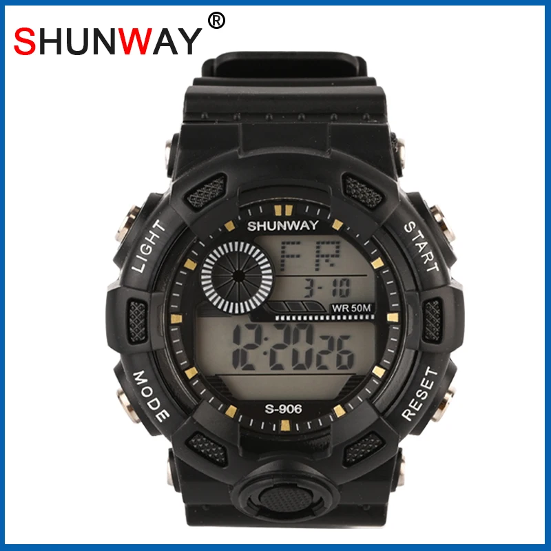 

Electronic Watch Digital Sports Swimming Watches for Big Boys Silicone Rubber Night Light Watchband Casual Children Clock 906