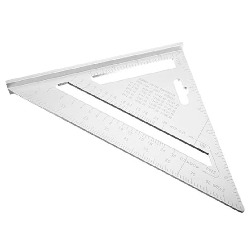 200 мм Тройная угловая линейка транспортир алюминий 90 градусов угол скорость