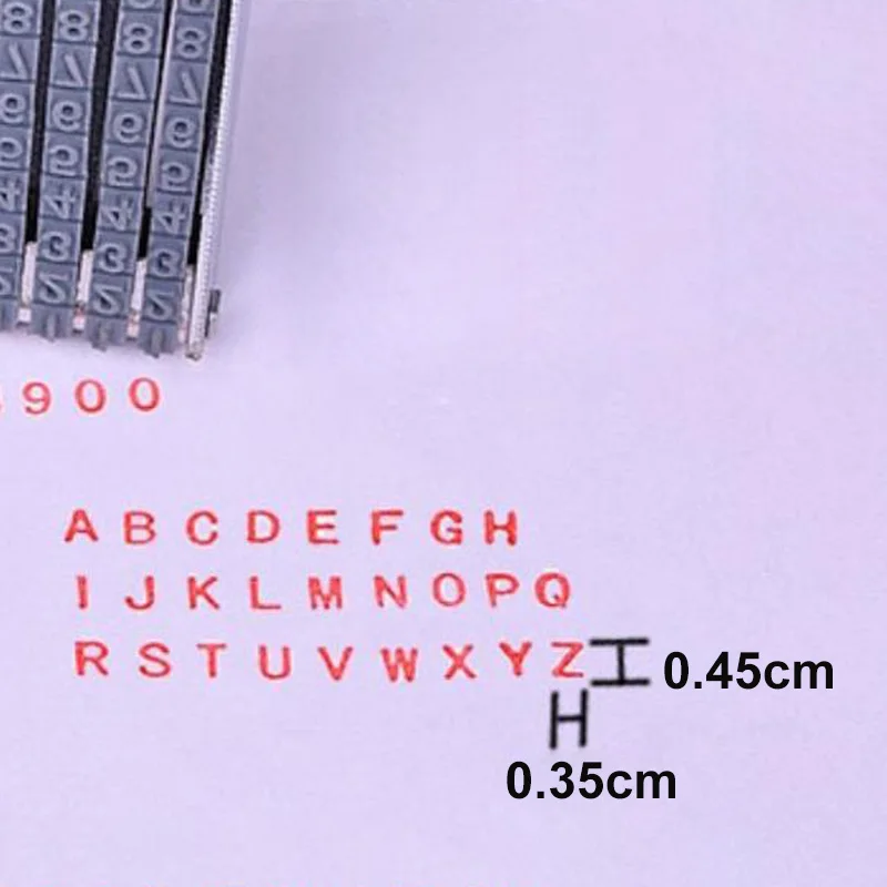 

Multipurpose Rolling Stamp 8 Digits Letter Number Emboss DIY Stamper